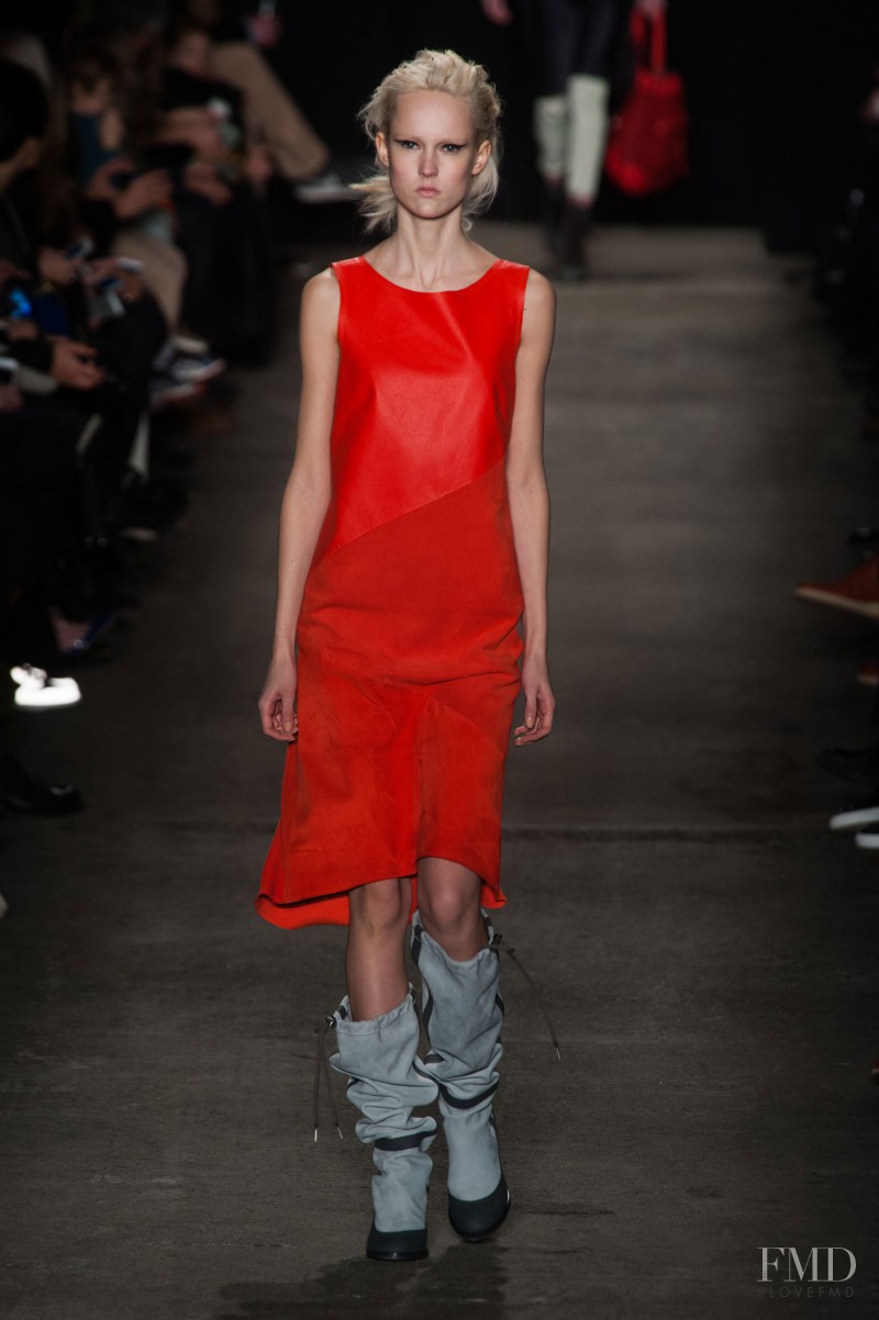 Harleth Kuusik featured in  the rag & bone fashion show for Autumn/Winter 2014