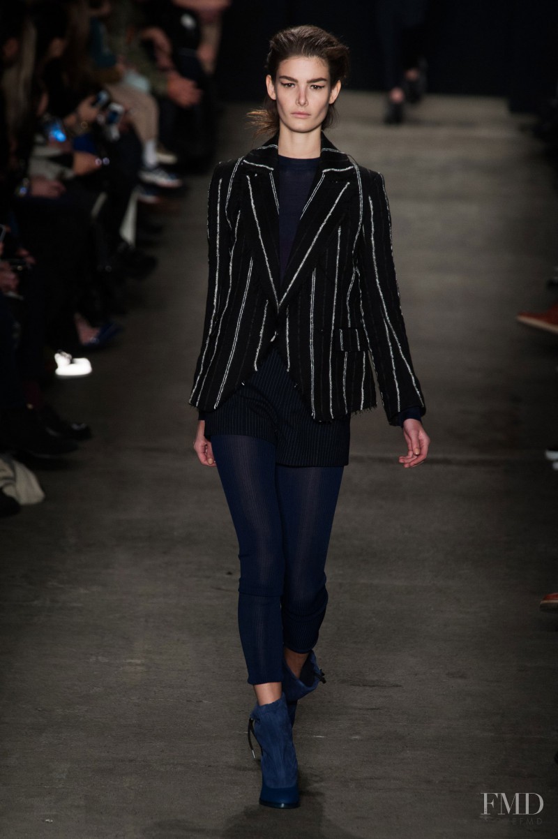 Ophélie Guillermand featured in  the rag & bone fashion show for Autumn/Winter 2014