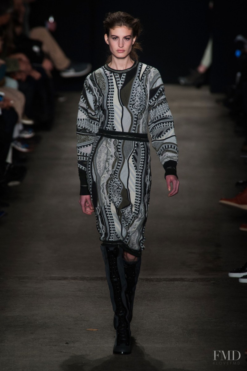 Elodia Prieto featured in  the rag & bone fashion show for Autumn/Winter 2014