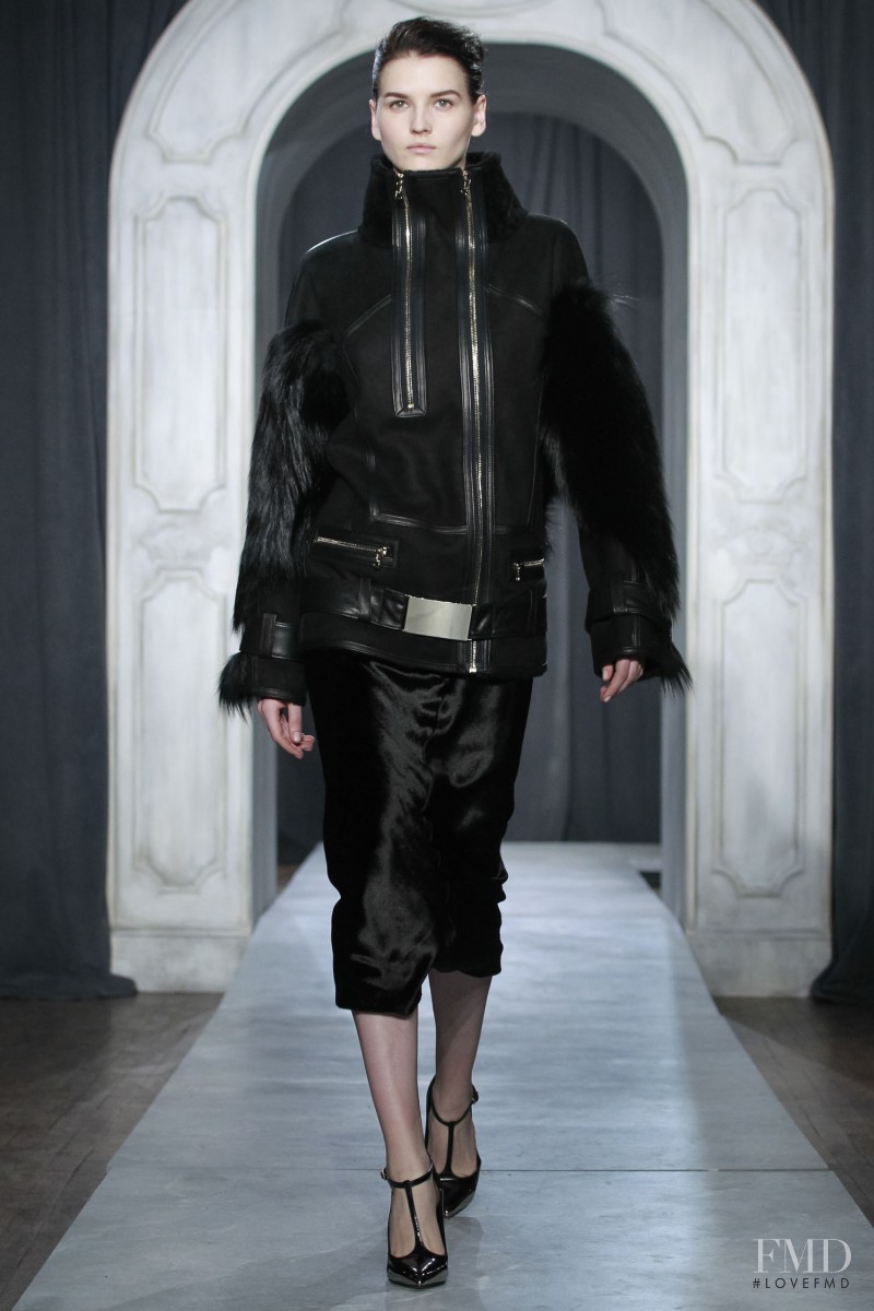 Katlin Aas featured in  the Jason Wu fashion show for Autumn/Winter 2014