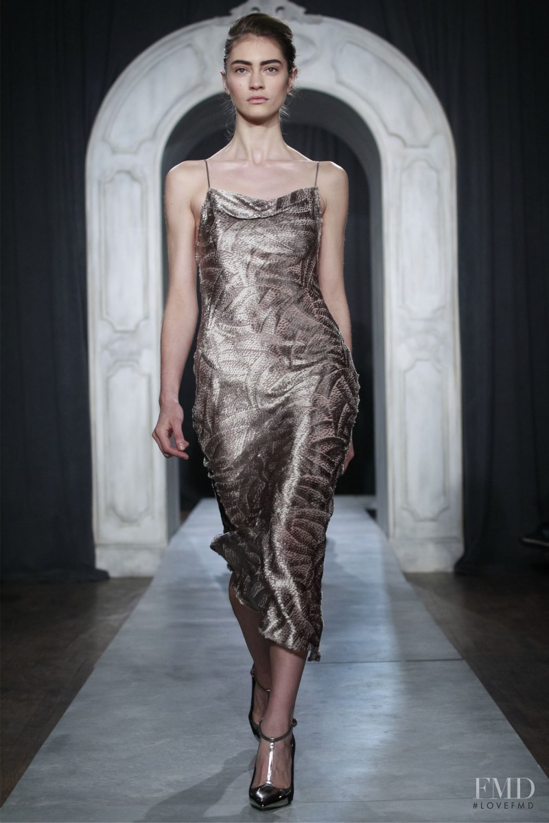 Marine Deleeuw featured in  the Jason Wu fashion show for Autumn/Winter 2014