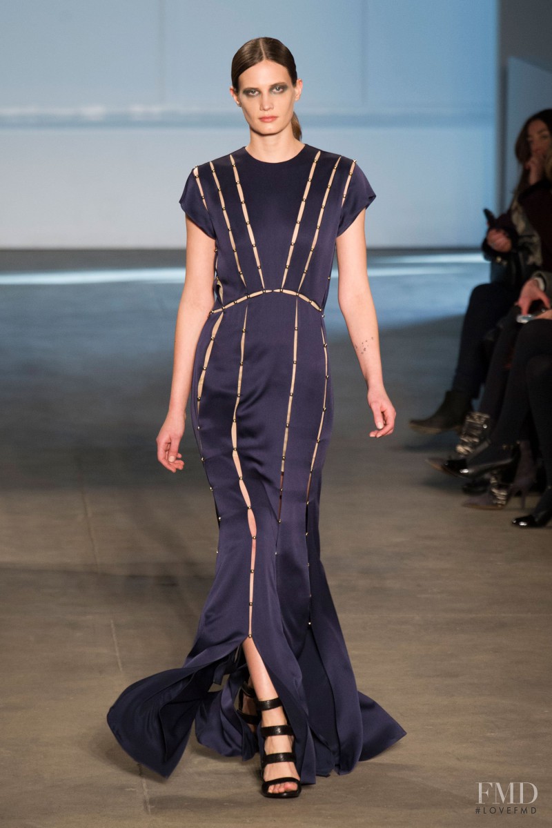 Drake Burnette featured in  the Derek Lam fashion show for Autumn/Winter 2014