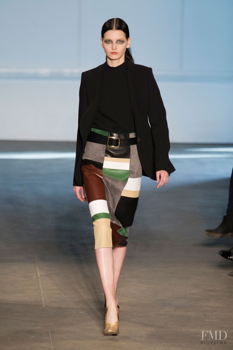 Katlin Aas featured in  the Derek Lam fashion show for Autumn/Winter 2014