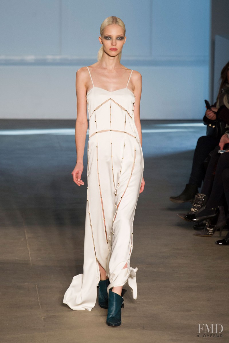 Sasha Luss featured in  the Derek Lam fashion show for Autumn/Winter 2014