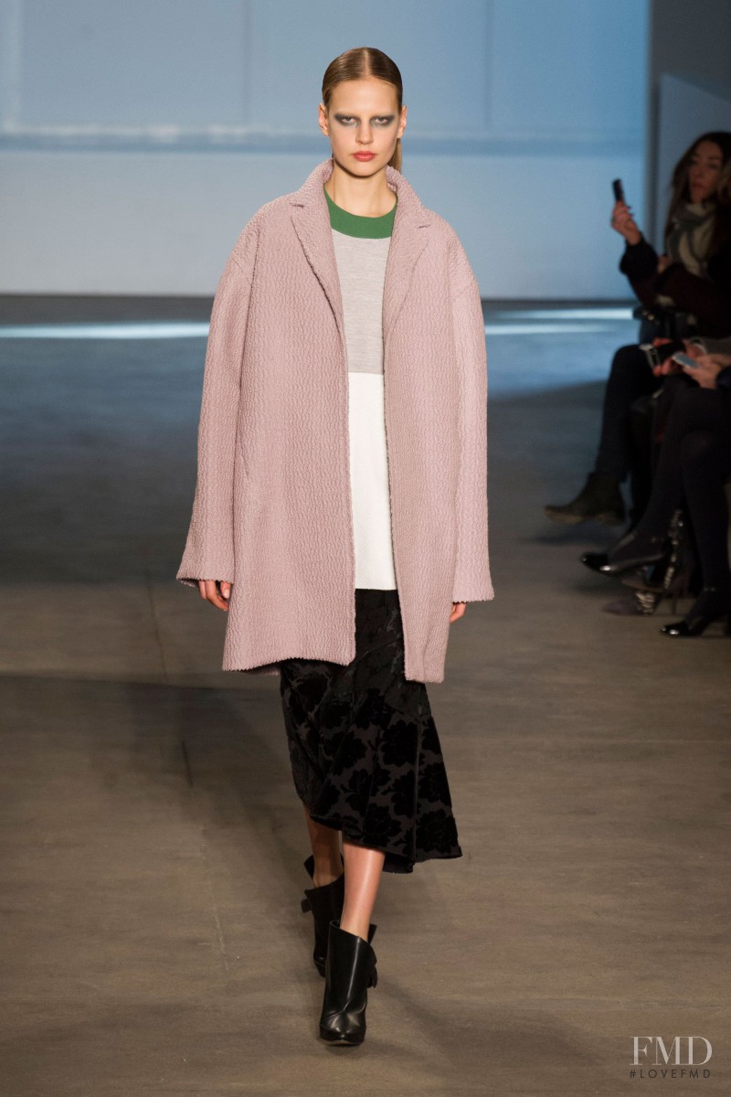 Elisabeth Erm featured in  the Derek Lam fashion show for Autumn/Winter 2014