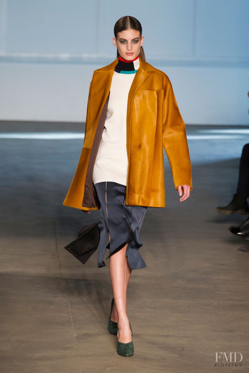 Elodia Prieto featured in  the Derek Lam fashion show for Autumn/Winter 2014