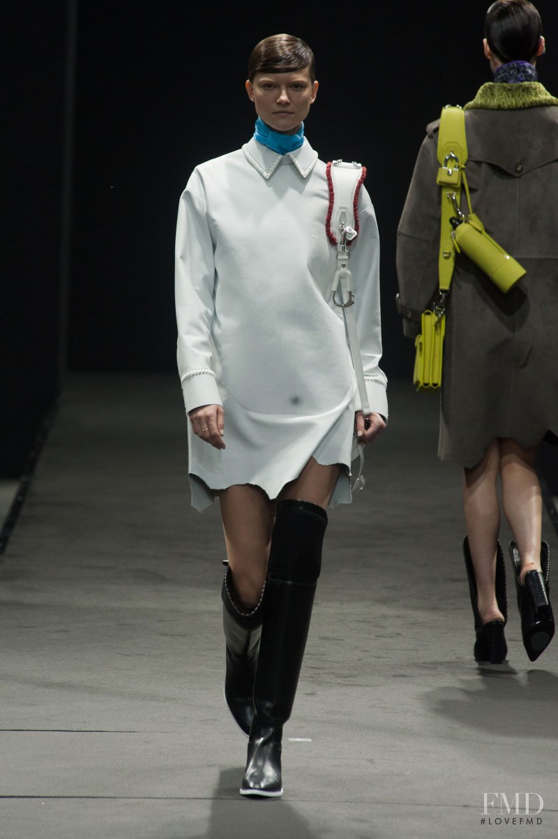 Kasia Struss featured in  the Alexander Wang fashion show for Autumn/Winter 2014