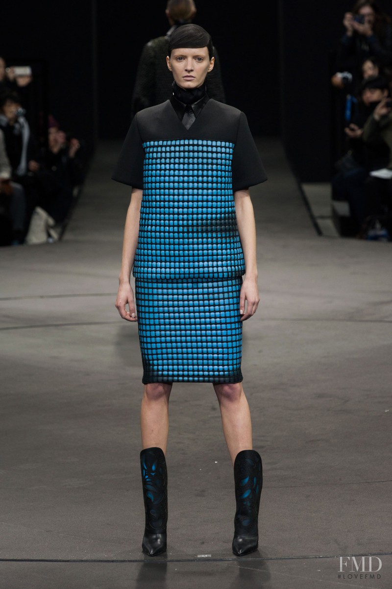Daria Strokous featured in  the Alexander Wang fashion show for Autumn/Winter 2014