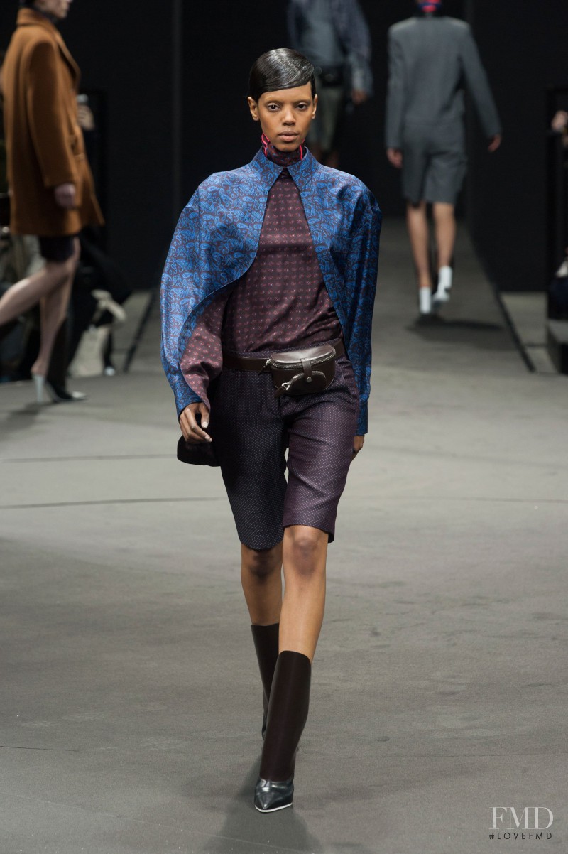 Grace Mahary featured in  the Alexander Wang fashion show for Autumn/Winter 2014