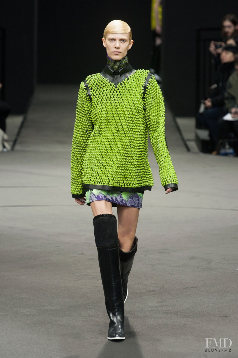 Aymeline Valade featured in  the Alexander Wang fashion show for Autumn/Winter 2014