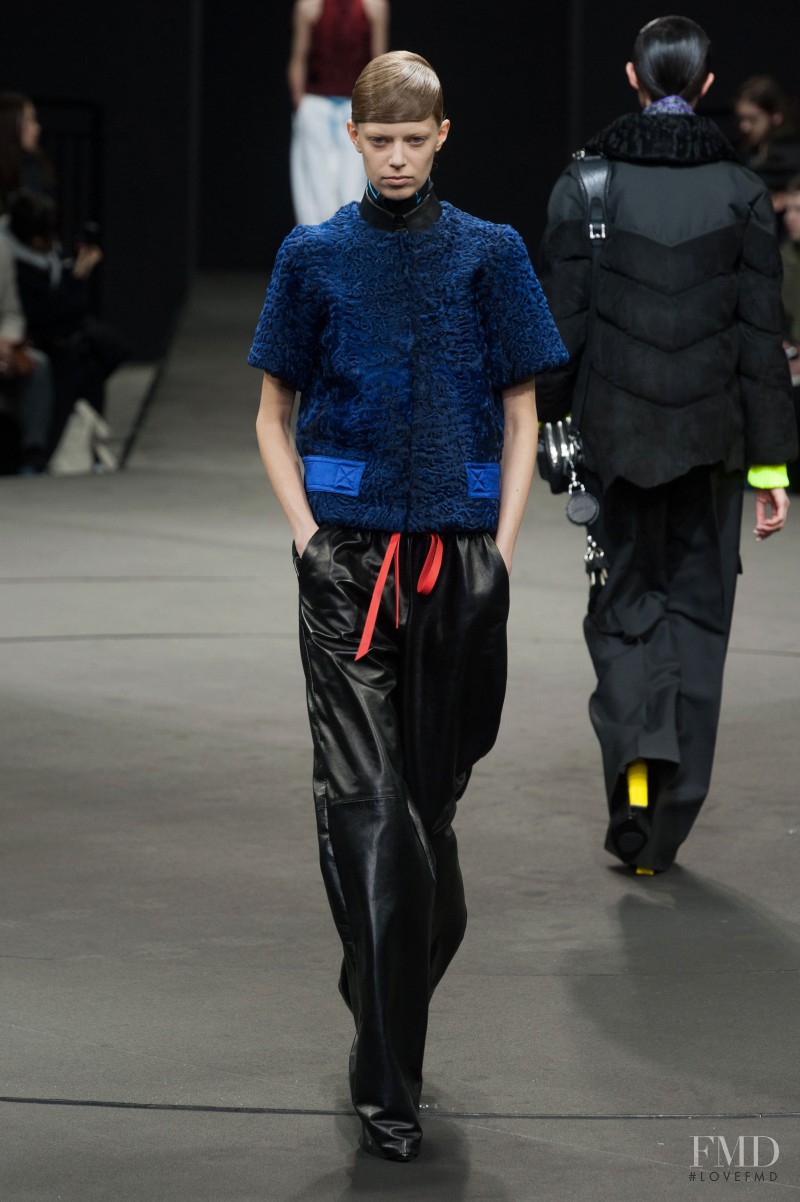 Lexi Boling featured in  the Alexander Wang fashion show for Autumn/Winter 2014