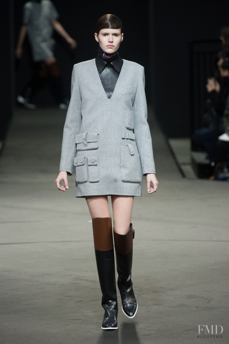Vanessa Moody featured in  the Alexander Wang fashion show for Autumn/Winter 2014