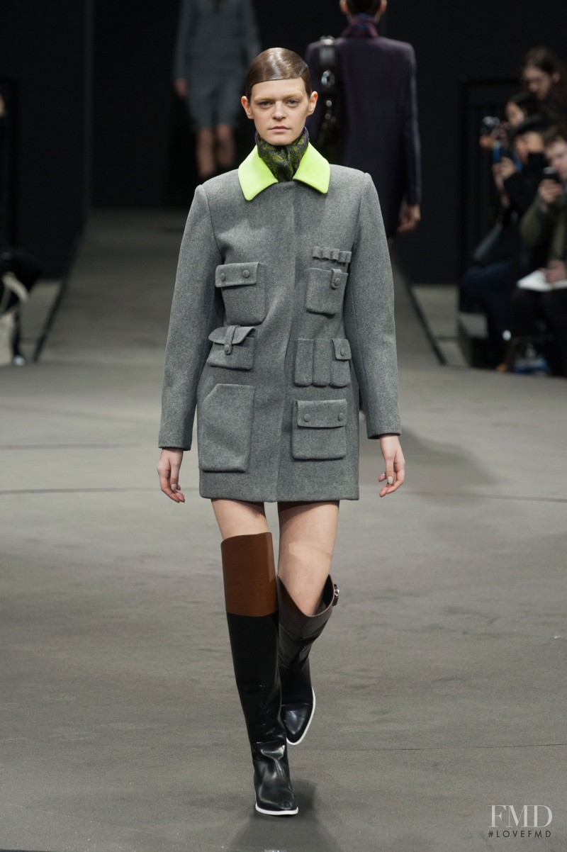 Brogan Loftus featured in  the Alexander Wang fashion show for Autumn/Winter 2014