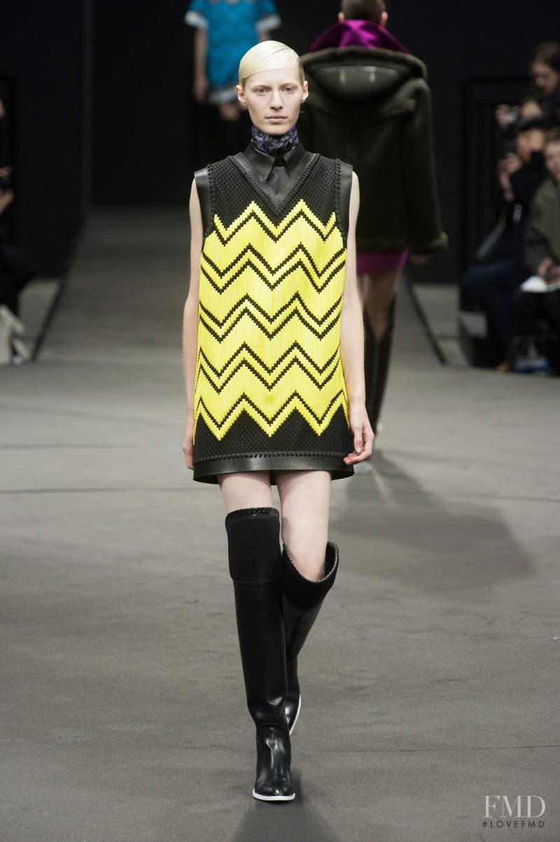 Julia Nobis featured in  the Alexander Wang fashion show for Autumn/Winter 2014