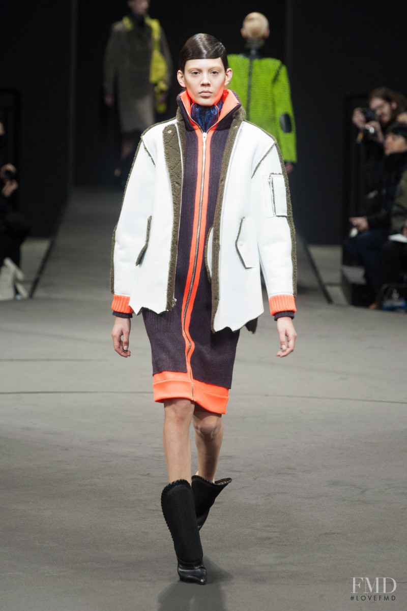 Ewa Wladymiruk featured in  the Alexander Wang fashion show for Autumn/Winter 2014