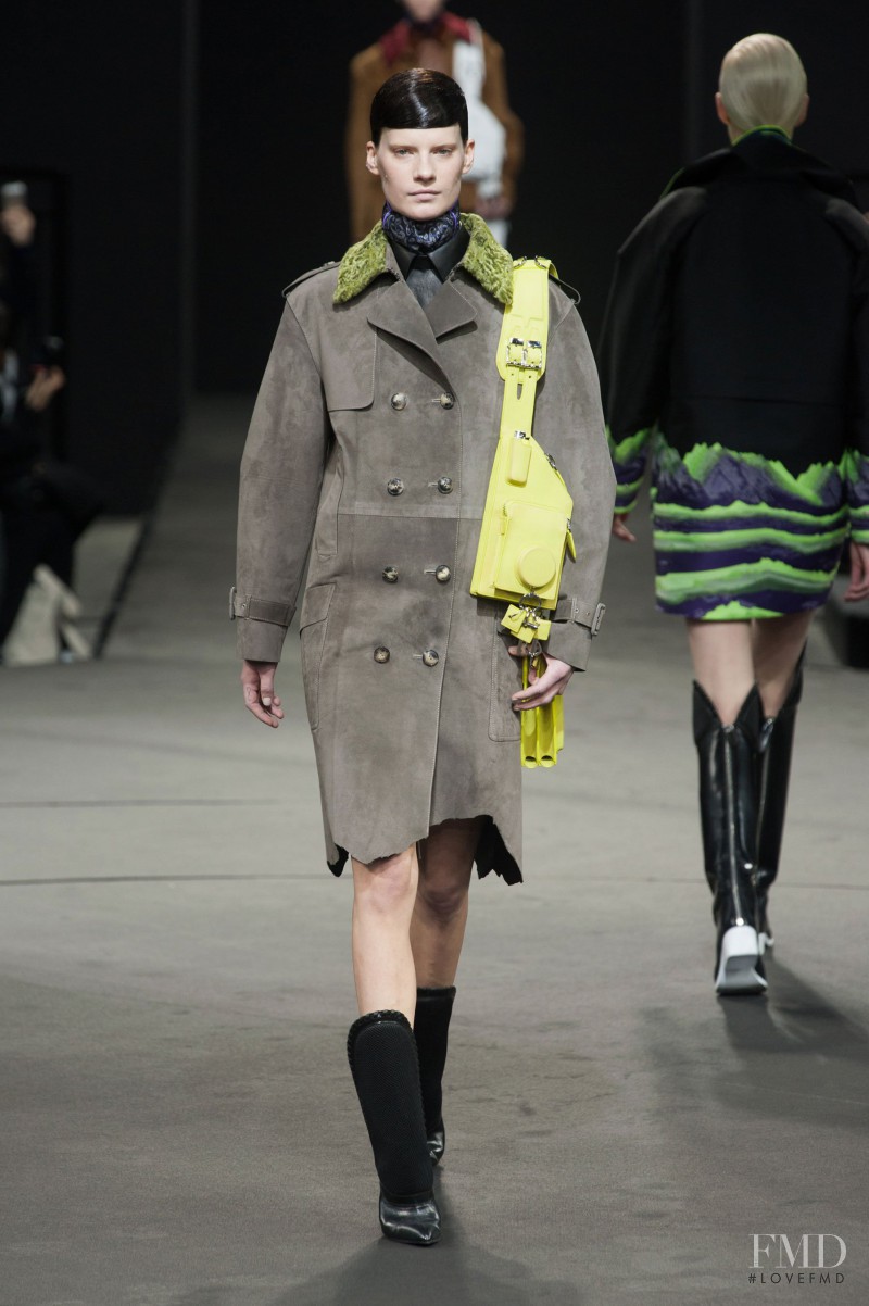 Querelle Jansen featured in  the Alexander Wang fashion show for Autumn/Winter 2014