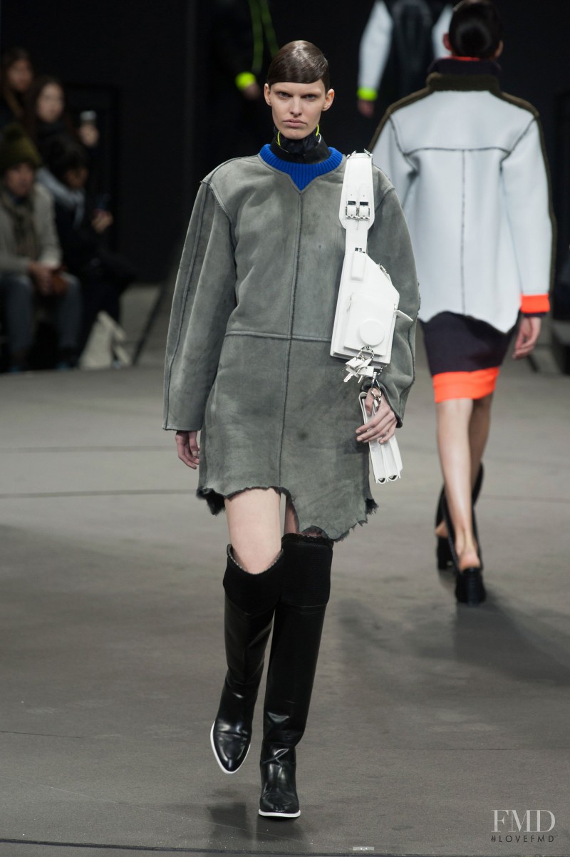 Lisa Verberght featured in  the Alexander Wang fashion show for Autumn/Winter 2014