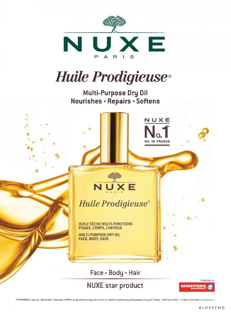 Nuxe advertisement for Autumn/Winter 2015