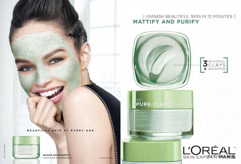 Luma Grothe featured in  the L\'Oreal Paris advertisement for Autumn/Winter 2016