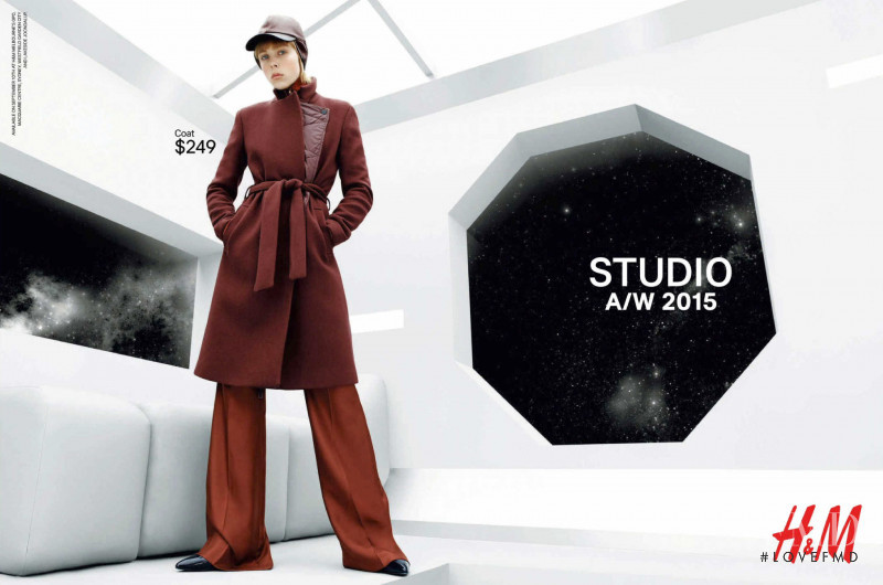 Edie Campbell featured in  the H&M Studio advertisement for Autumn/Winter 2015