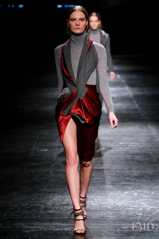 Tilda Lindstam featured in  the Prabal Gurung fashion show for Autumn/Winter 2014