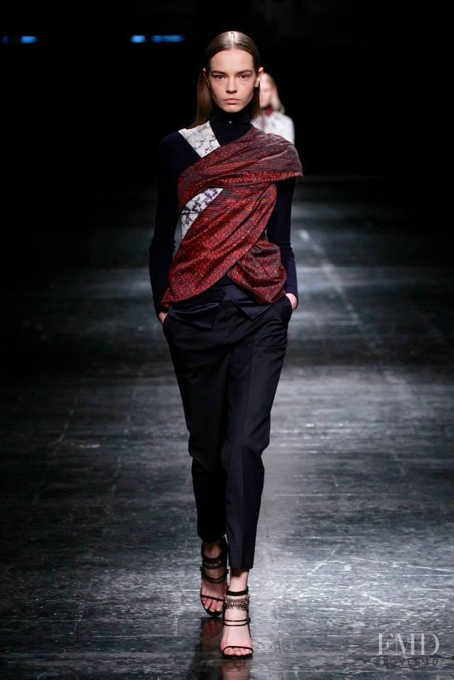 Mina Cvetkovic featured in  the Prabal Gurung fashion show for Autumn/Winter 2014