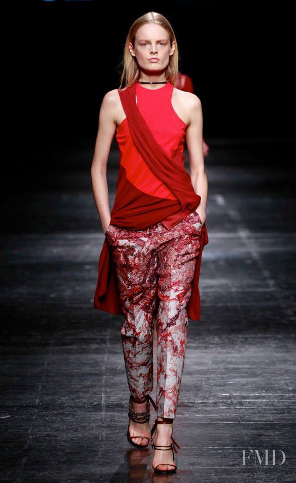 Hanne Gaby Odiele featured in  the Prabal Gurung fashion show for Autumn/Winter 2014
