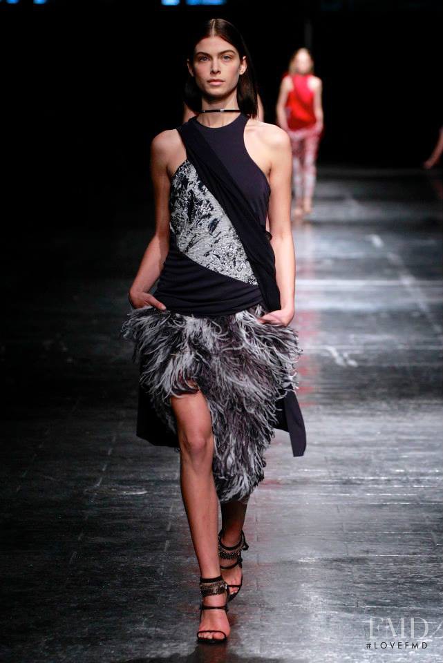 Pamela Bernier featured in  the Prabal Gurung fashion show for Autumn/Winter 2014