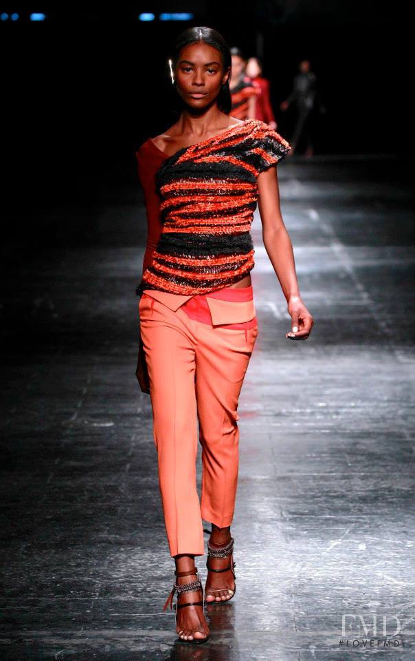 Sharam Diniz featured in  the Prabal Gurung fashion show for Autumn/Winter 2014