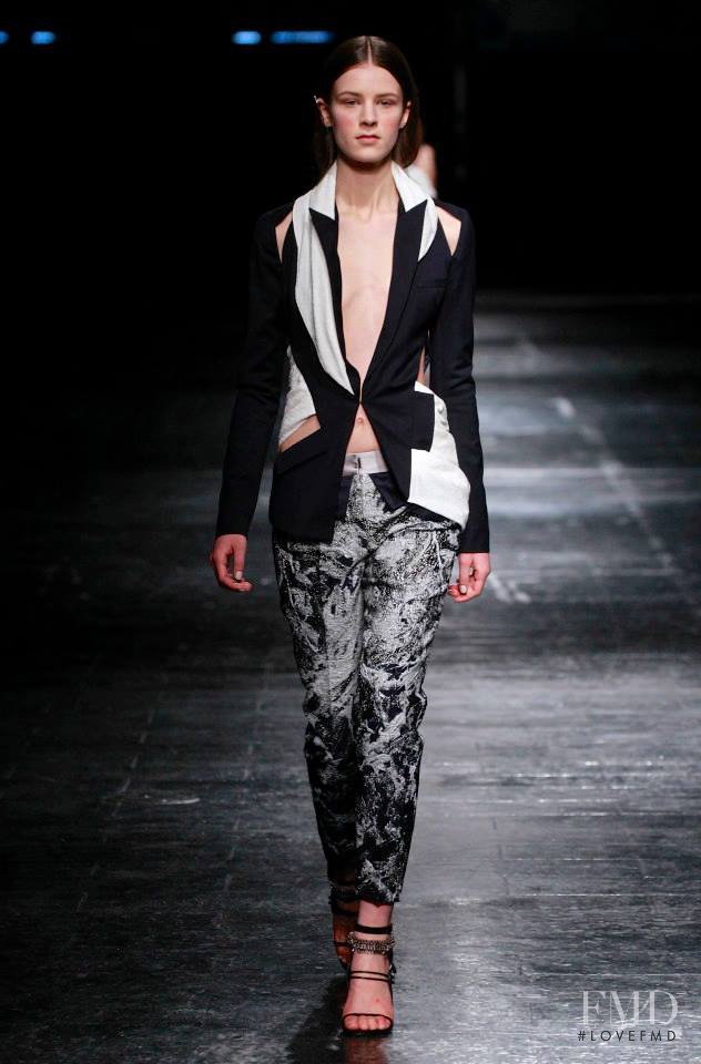 Kayley Chabot featured in  the Prabal Gurung fashion show for Autumn/Winter 2014