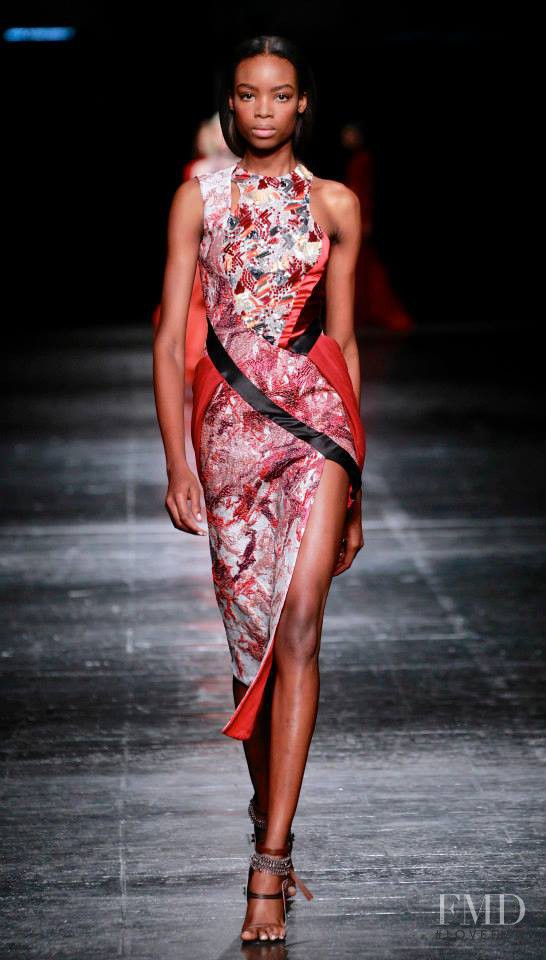 Maria Borges featured in  the Prabal Gurung fashion show for Autumn/Winter 2014