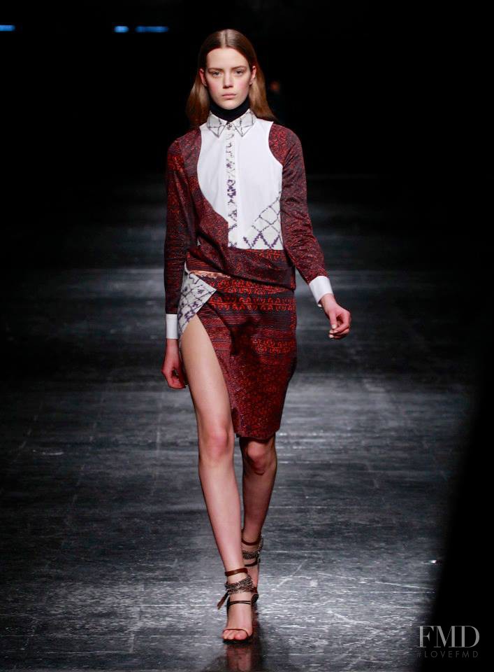 Esther Heesch featured in  the Prabal Gurung fashion show for Autumn/Winter 2014
