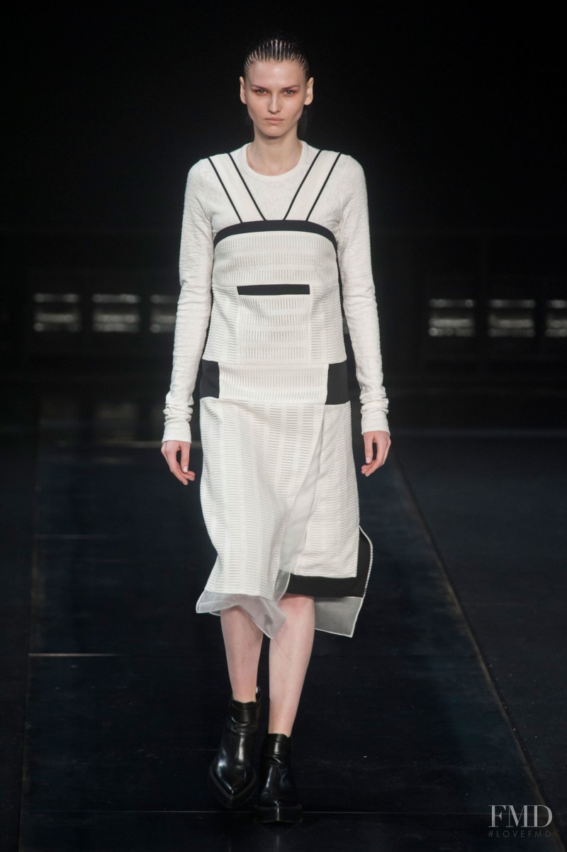 Katlin Aas featured in  the Helmut Lang fashion show for Autumn/Winter 2014