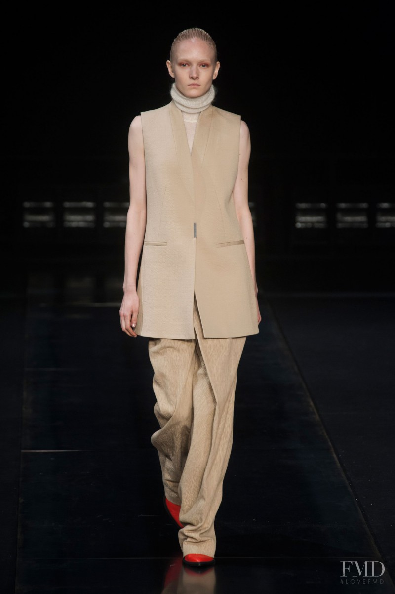 Maja Salamon featured in  the Helmut Lang fashion show for Autumn/Winter 2014