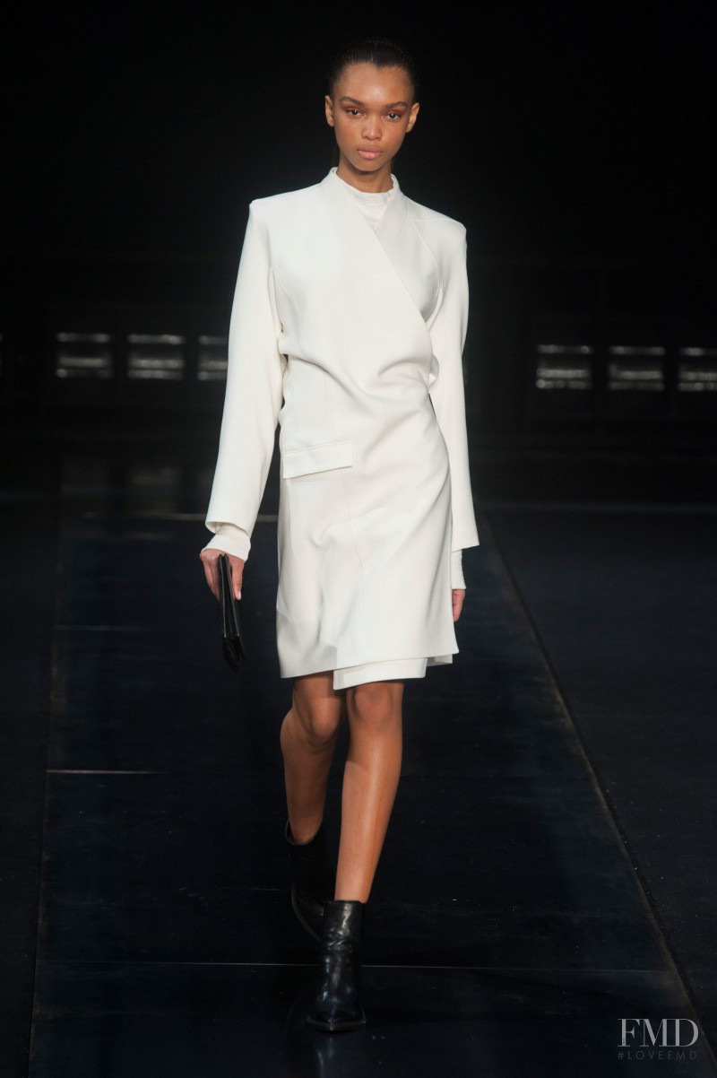 Samantha Archibald featured in  the Helmut Lang fashion show for Autumn/Winter 2014