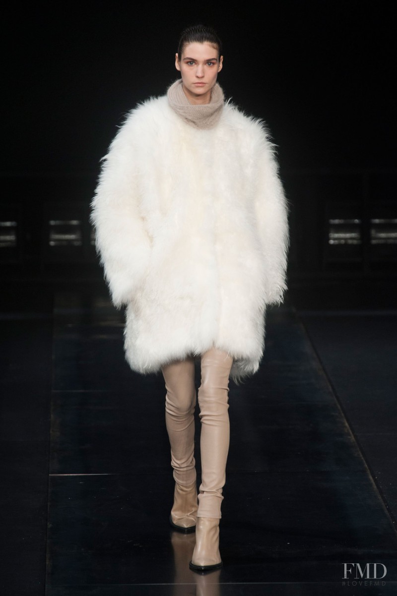 Manon Leloup featured in  the Helmut Lang fashion show for Autumn/Winter 2014