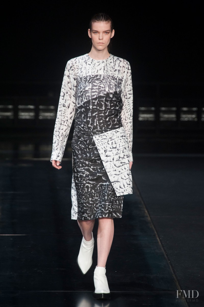 Meghan Collison featured in  the Helmut Lang fashion show for Autumn/Winter 2014