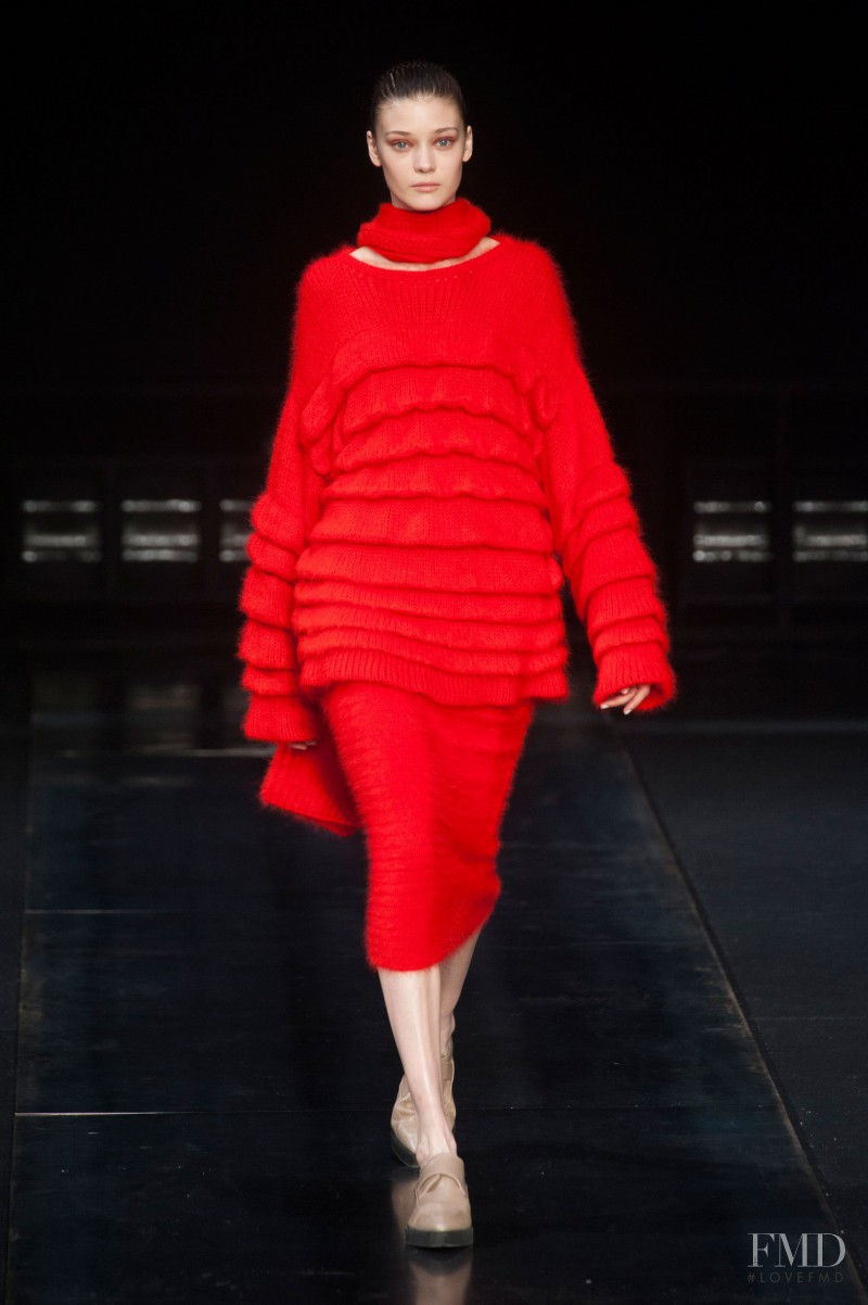 Diana Moldovan featured in  the Helmut Lang fashion show for Autumn/Winter 2014