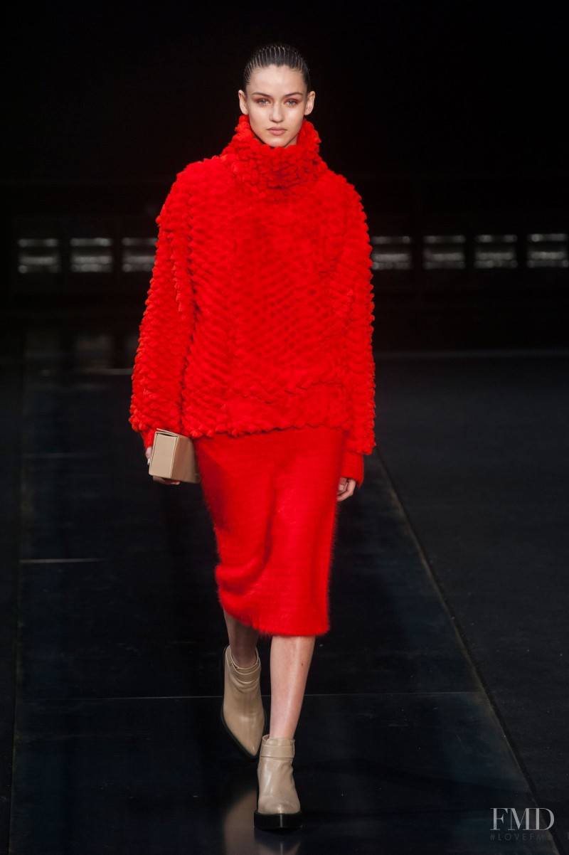 Gabby Westbrook-Patrick featured in  the Helmut Lang fashion show for Autumn/Winter 2014