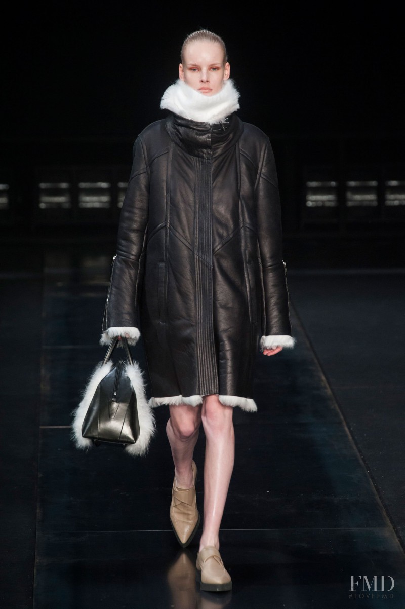 Irene Hiemstra featured in  the Helmut Lang fashion show for Autumn/Winter 2014