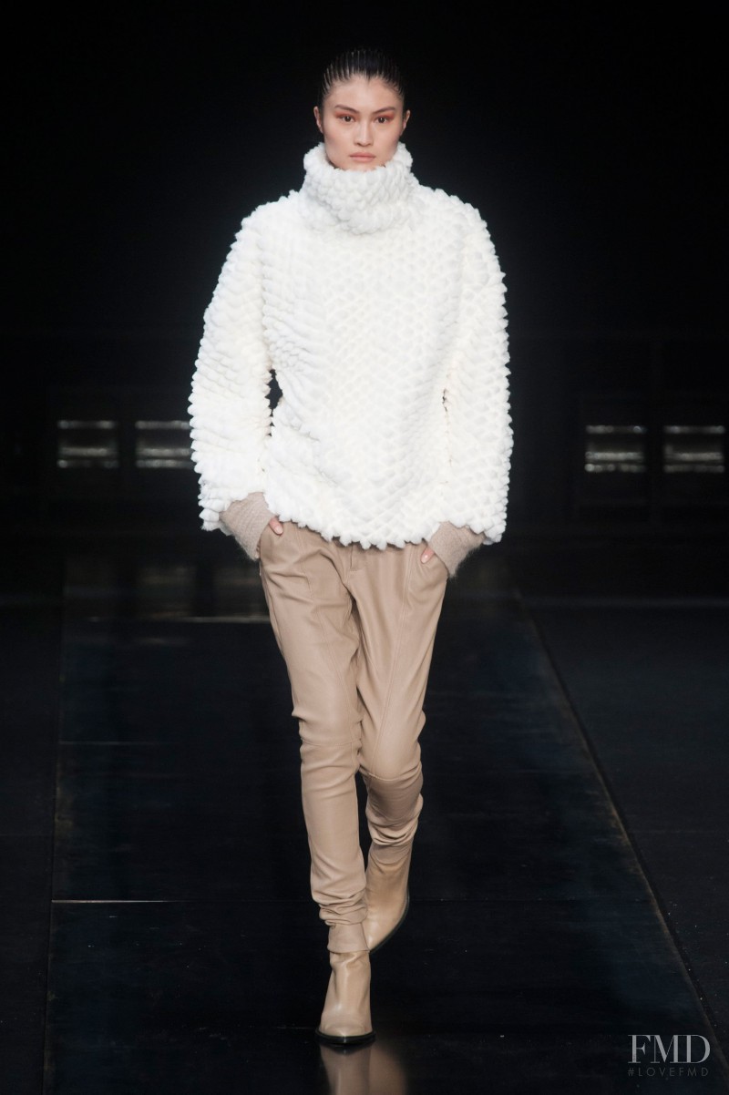 Sui He featured in  the Helmut Lang fashion show for Autumn/Winter 2014