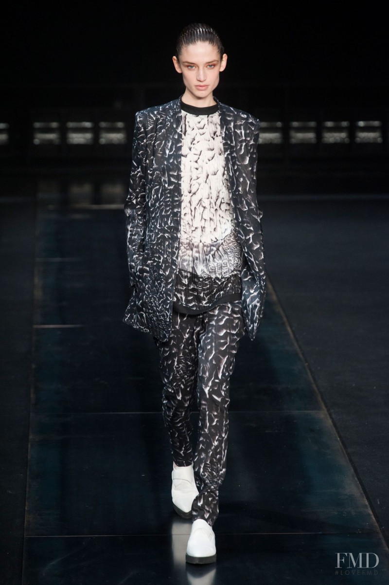 Kate Goodling featured in  the Helmut Lang fashion show for Autumn/Winter 2014