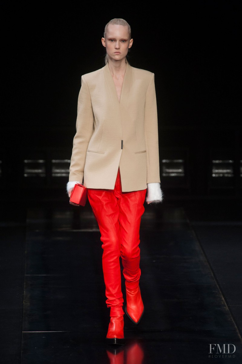 Harleth Kuusik featured in  the Helmut Lang fashion show for Autumn/Winter 2014