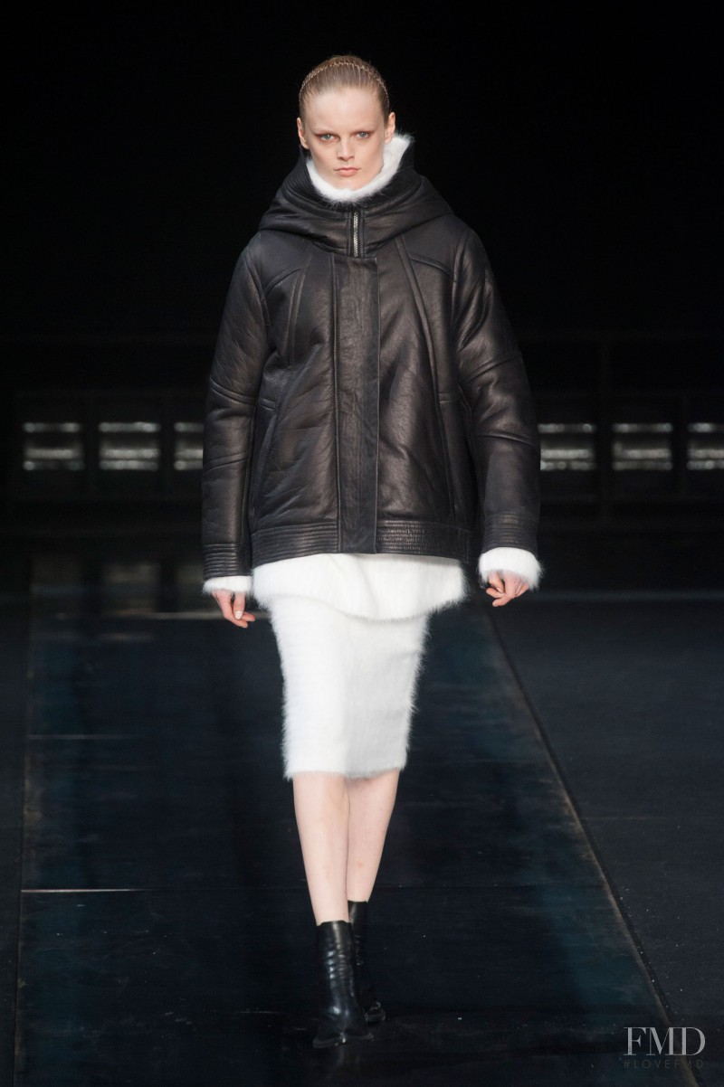 Hanne Gaby Odiele featured in  the Helmut Lang fashion show for Autumn/Winter 2014