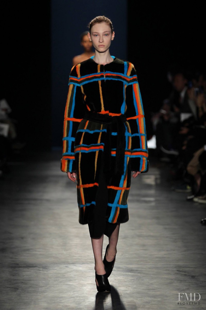 Lera Tribel featured in  the Altuzarra fashion show for Autumn/Winter 2014