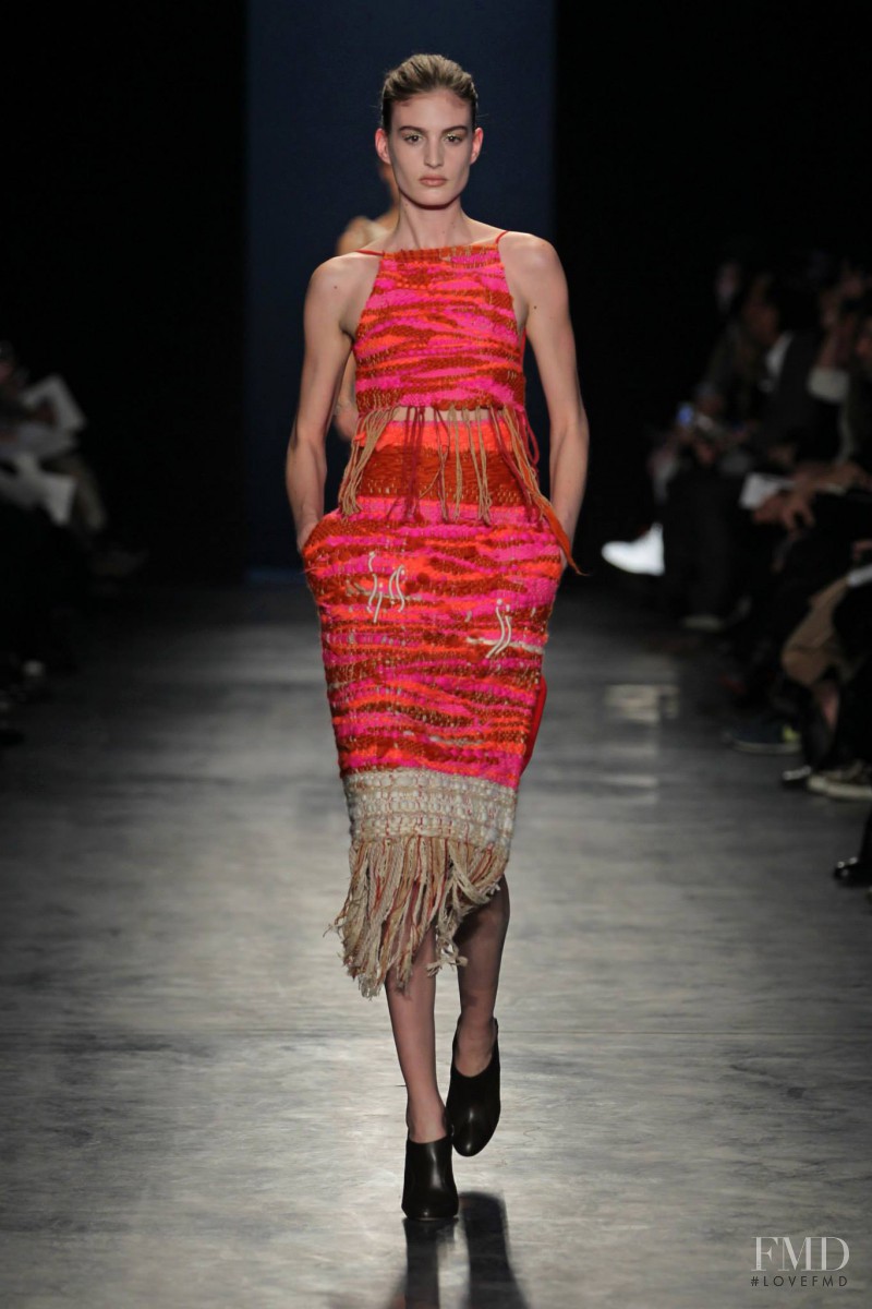 Elodia Prieto featured in  the Altuzarra fashion show for Autumn/Winter 2014