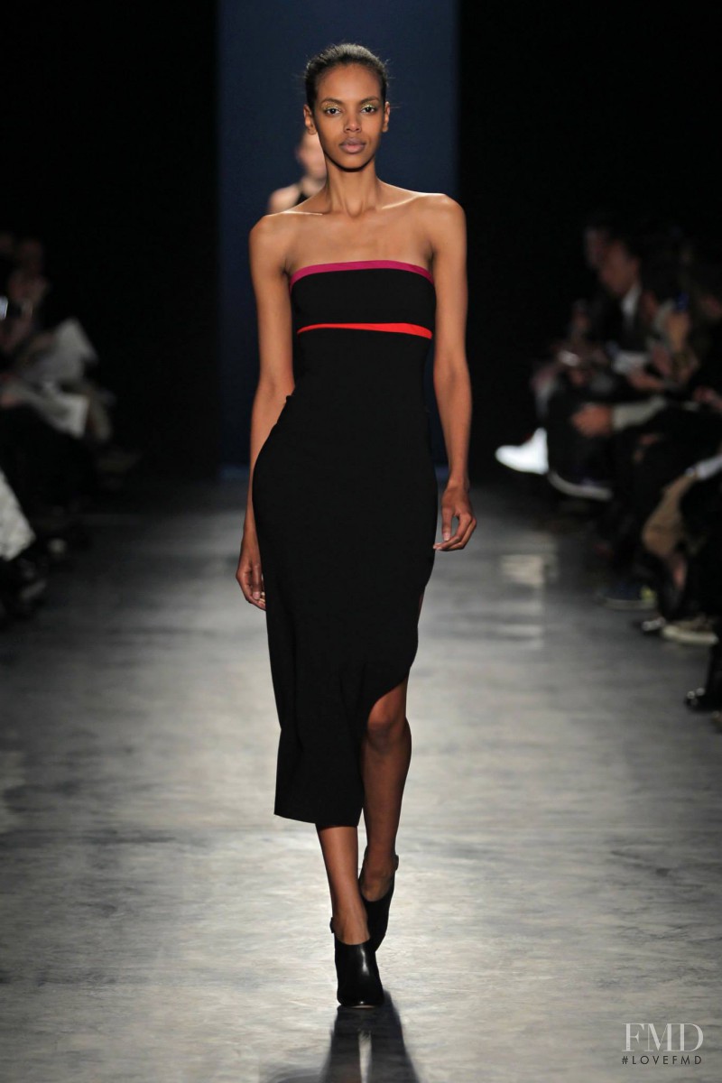Grace Mahary featured in  the Altuzarra fashion show for Autumn/Winter 2014