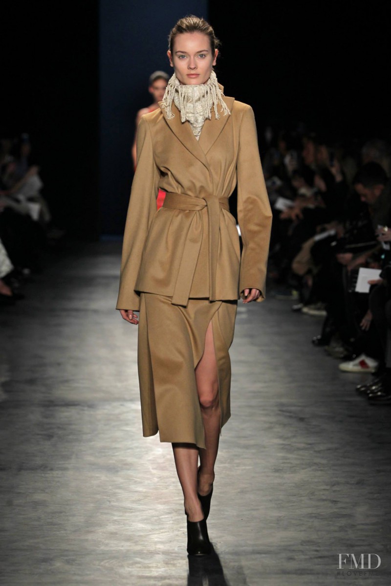 Monika Jagaciak featured in  the Altuzarra fashion show for Autumn/Winter 2014