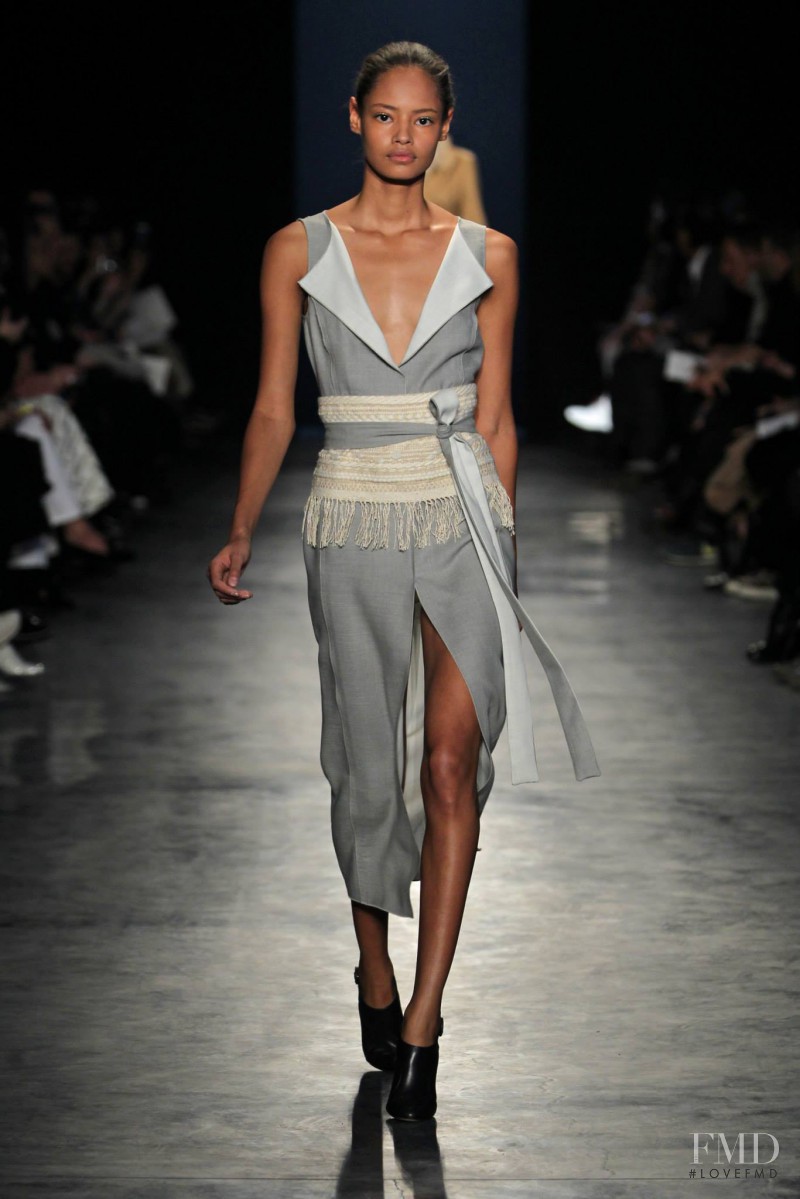 Malaika Firth featured in  the Altuzarra fashion show for Autumn/Winter 2014