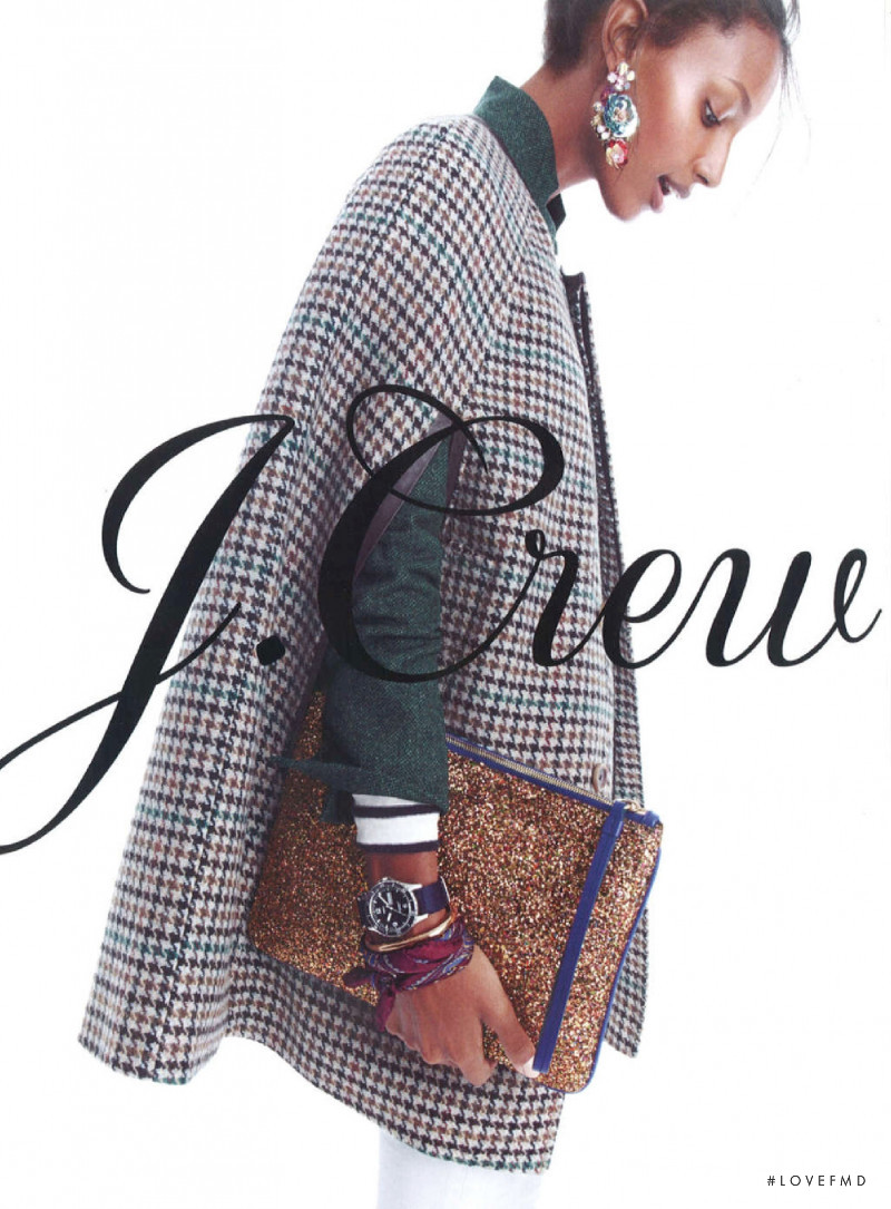 Jasmine Tookes featured in  the J.Crew advertisement for Autumn/Winter 2015